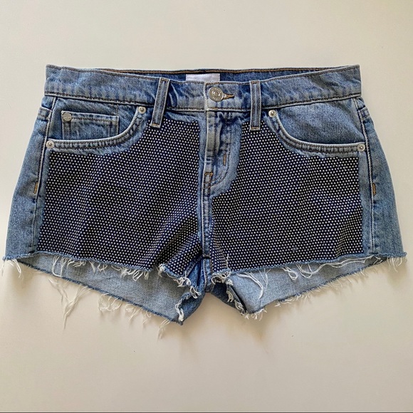 Hudson Jeans Pants - Studded Hudson Kenzie Shorts NWOT Size 26 $255